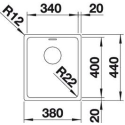 Blanco ANDANO 340-IF 1518307