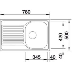 Blanco MEDIAN 45 S 1612662