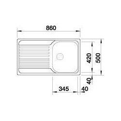 Blanco TIPO 45 S COMPACT 1318615