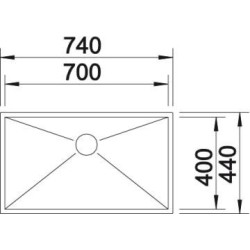 Blanco ZEROX 550-U 1517247