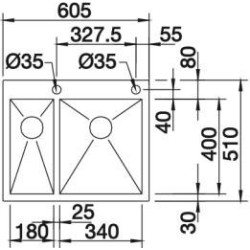 Blanco ZEROX 340/180-IF 1417253