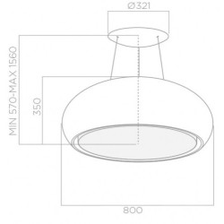 Elica SEASHELL BL/F/80 - PRF0098393