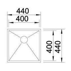Blanco ZEROX 400-U Durinox - 1521558