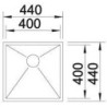 Blanco ZEROX 400-U Durinox - 1521558