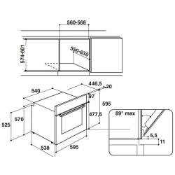 Hotpoint-Ariston FA3841HIXHA - FA3 841 H IX HA