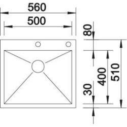 Blanco ZEROX 500-IF/A R est. 4 mm    1515640