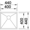 Blanco ZEROX 400-IF R est. 4 mm 1517240