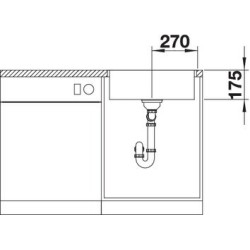 Blanco ZEROX 500 IF DURINOX    1523098