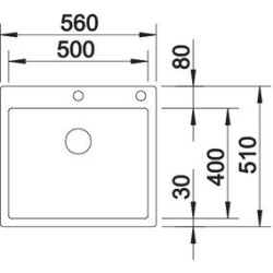 Blanco CLARON 500-IF/A durinox  1523393