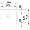 Blanco CLARON 500-IF/A durinox  1523393