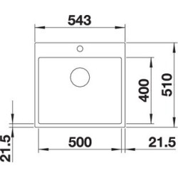 Blanco SUBLINE 500 IF/A 1520933 antracite