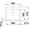 Blanco SUBLINE 500 IF/A 1520933 antracite