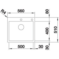 Blanco ZEROX 500 IF/A durinox 1523101