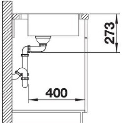 Blanco ZEROX 500 IF/A durinox 1523101