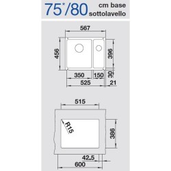 Blanco Subline 350/150-U  