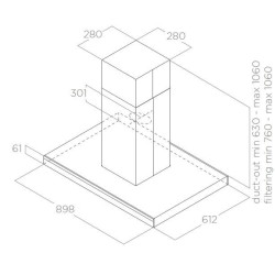 Elica ADELE ISLAND BLIX A/90 X 60 - PRF0167313 