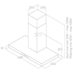 Elica SPOT PLUS LCD H6 60 - PRF0097374A