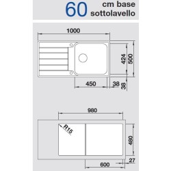 Blanco CLASSIMO XL 6 S-IF Reversibile 1525327