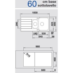 Blanco CLASSIMO 6 S-IF Reversibile 1525328