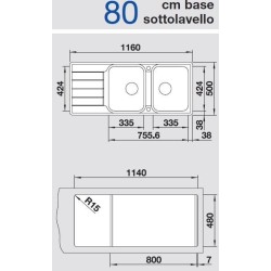 Blanco CLASSIMO 8 S-IF Reversibile 1525332