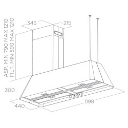 Elica IKONA MAXXI PURE BL MAT/F/120 - PRF0171195