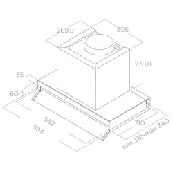 Elica BOXIN LX/BL MAT/A/60 - PRF0172166