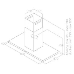 Elica THIN ISLAND IX/A/120 - PRF0144973      