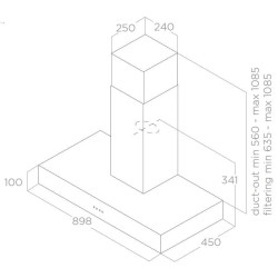 Elica  SPOT URBAN ZINC/A/90 - PRF0147737 