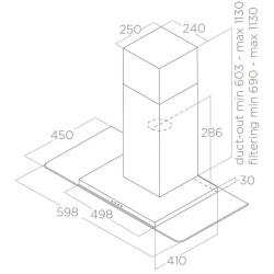 Elica FLAT GLASS IX/A/60 - 68516391A