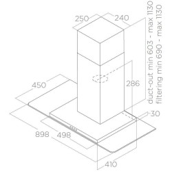 Elica FLAT GLASS IX/A/90 - 68516390A