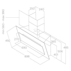 Elica VERTIGO WH/F/90 - PRF0079554C