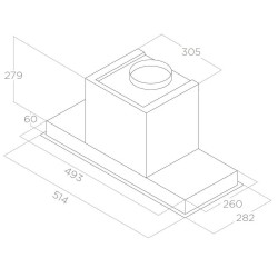 Elica HIDDEN 2.0 IX/A/52 - PRF0092333A  