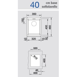 Blanco SUBLINE 320-U Nero 1525983