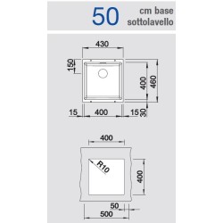 Blanco SUBLINE 400-U Antracite 1518555 - 523422