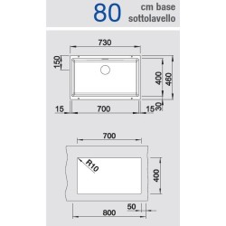 Blanco SUBLINE 700-U Antracite 1518573 - 523442