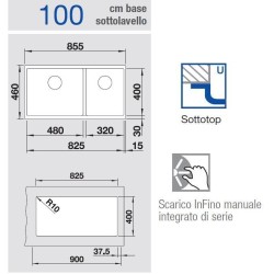 Blanco SUBLINE 480/320-U Antracite  1519474 - 523584 