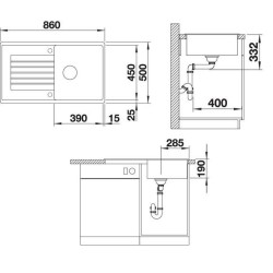 Blanco Zia 5 S Grigio Vulcano 1527387 - 527387