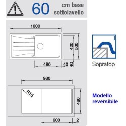 Blanco SONA XL 6 S Grigio Vulcano 1527341 - 527341