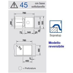 Blanco METRA 45 S Bianco 1513187 - 513187