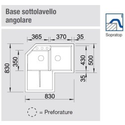 Blanco METRA 9 E Grigio Vulcano 1526798 - 526798