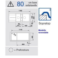 Blanco METRA 8 S Grigio Vulcano 1527303 - 527303