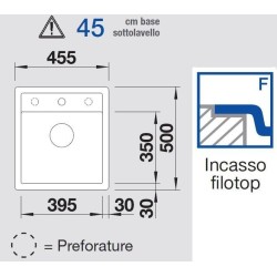 Blanco DALAGO 45-F Bianco 1517169 - 517169 filotop