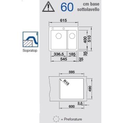 Blanco PLEON 6 SPLIT Nero 1525955 - 525955