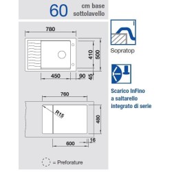 Blanco ELON XL 6 S Nero 1525882 -  525882