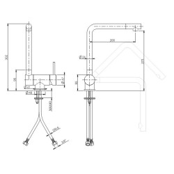 Crolla PURO P580L CR - CROMATO sottofinestra