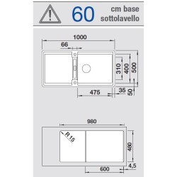 Blanco ADIRA XL 6 S Grigio Roccia 1527619 - 527619