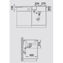 Blanco ADIRA 6 S Grigio Roccia 1527603 - 527603