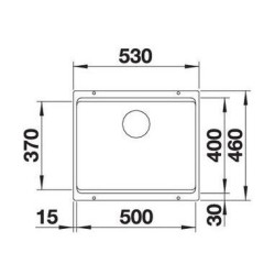 Blanco ETAGON 500-U Bianco + Set Platinum 5522231