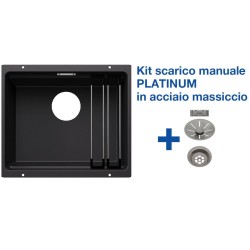 Blanco ETAGON 500-U Nero + Set Platinum 5525887