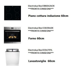 Pacchetto Electrolux: forno COD3S40X  + piano cottura EIB60424CK + lavastoviglie EES47311L